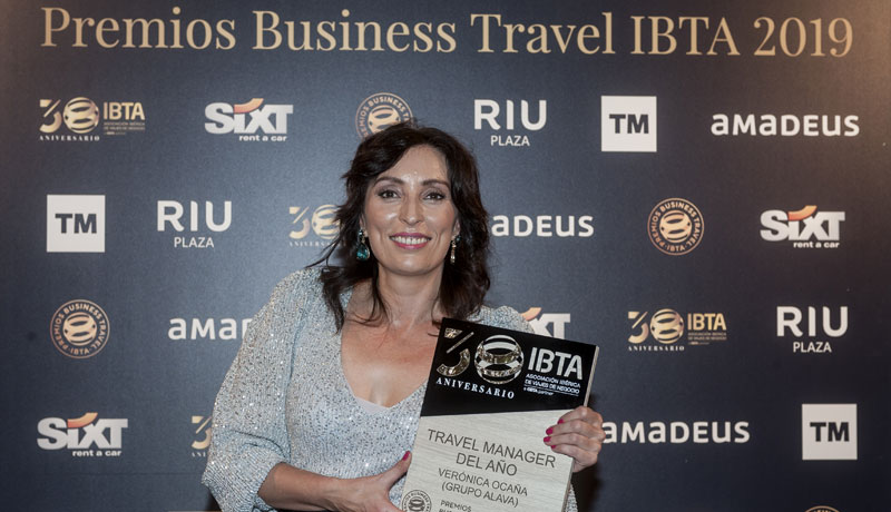 Verónica Ocaña recibe el «Travel Manager del año 2019» en la categoría "1M € en budget anual"